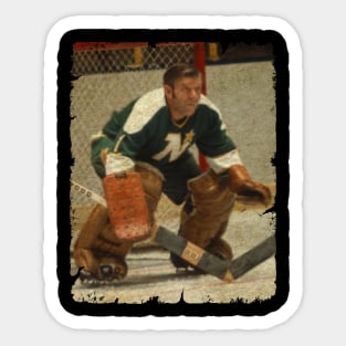 Gump Worsley, 1971 in Minnesota North Stars (2.63 GAA) Sticker